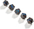 Yiotfandoll 5PCS D20 22mm 20 Polyhedral Dice Dice Resin Sided Dice Game Dice for RPG MTG DND Dice Table Games (Black
