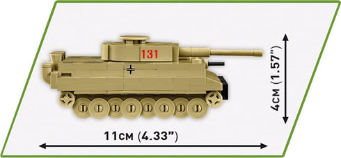 WWII Tiger I 131 Tank, COBI Historical Collection