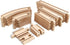 24 Pack| Hape Pcs Wooden Railway Super Expansion Rail Compatible with Other Wooden Tracks
