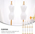 EXCEART 20 Pcs Model Stand Dress Form Mannequin Doll Holders, White Plastic Clothing Display for Fashion Dolls