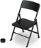 DS. DISTINCTIVE STYLE Mini Chair 1/6 Scale Furniture Doll Chair, Black Tiny Folding Chair for Dollhouse