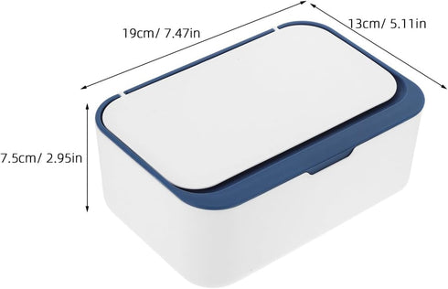 Wipes Dispenser Storage Box with Weighted Tray - Outdoor & Nursery Wet Wipe Holder, Trading Card Storage Box Size