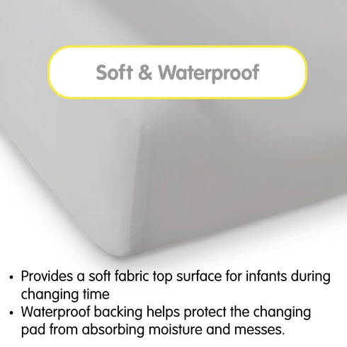 32" 16"/81 41 cm (2-Pack) BreathableBaby Waterproof Cover, for x x Changing Pad, Gray
