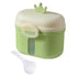 harayaa Formula Dispenser Milk Powder Storage Box with Double Compartments Leakproof Lid Spoon