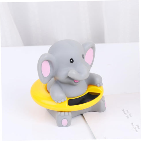 LOORGVEL 1pc Swimming Cartoon Elephant Bath Thermometer for Boy Girl Multi-Purpose Floating Water Temperature Gauge
