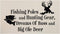 Country Deer Wall Decals - 35x57cm Quotes Fishing Poles and Hunting GEA Stickers for Kid's Room Decor
