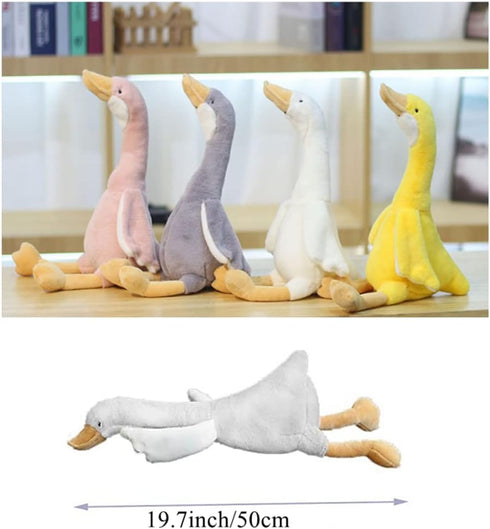 19.7" Swan Stuffed Animal, Cute Soft Goose Plushie Pillow Doll, Birthday Gifts for Kids, Perfect Companion