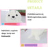 CHELEI2019 15.7" Seal Stuffed Animal - White Chubby Seal Plush Hug Pillow Toy for Kids