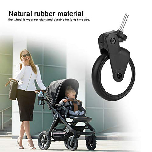 Stroller Wheels Replacement Universal, Baby Strollers Rubber Wheels Accessories for Yoya/Vovo Wheel Kids Carriage