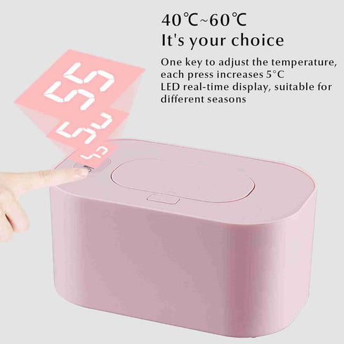 Temperatures,24 Baby Wipe Warmer,Baby Wipes Dispenser,Baby Wipes Heater Top Heating Box with Adjustable - Hour