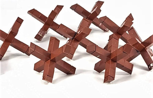 General Jim's German Landing Craft Barrier Building Blocks Set - Anti-Craft Antitank Obstacles Block Playset for Teens