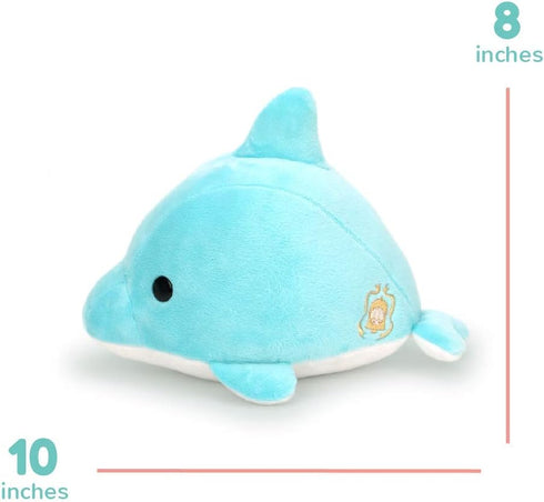 Bellzi Baby Dolphin Cute Stuffed Animal Plush Toy, Adorable Soft Dolphin Toy for Kids, Babies, Toddlers