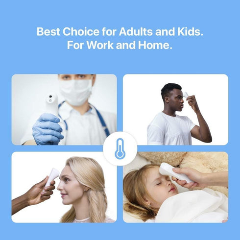 iHealth No-Touch Forehead Thermometer for Adults, Kids, Babies - Digital with 3 Sensors, Easy to Use