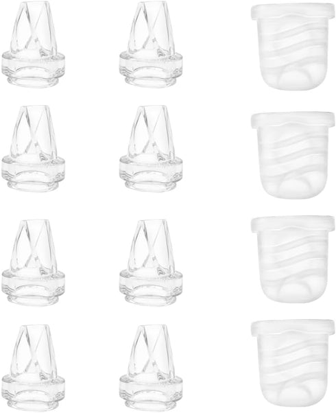 Momlacto 12Pcs Duckbill& Silicone Diaphragm Compatible with NCVI NICEGREEN Nuliie Zooawa S32 Breast