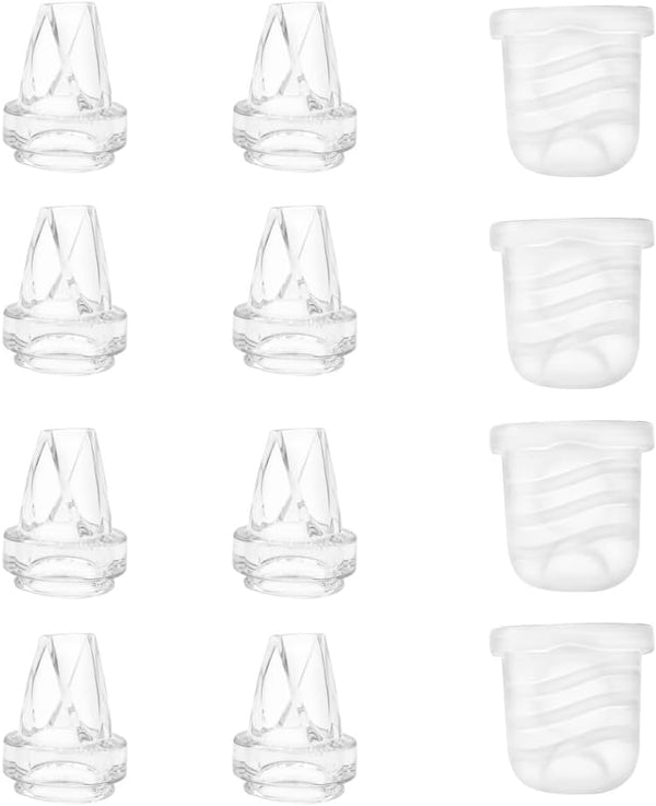 Momlacto 12Pcs Duckbill& Silicone Diaphragm Compatible with NCVI NICEGREEN Nuliie Zooawa S32 Breast