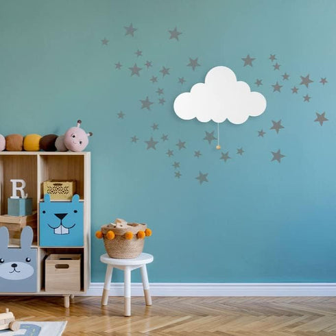 17.7 11.2 1.5-in Lumipets Cloud Nursery Decor, Cloud Night Light, Kids Wall Light, Battery Operated LED Lights