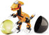 Anditoy 4 Pack Dinosaur Building Blocks Toys in Jumbo Eggs for Kids Boys Girls Easter Basket Stuffers Fillers Gifts