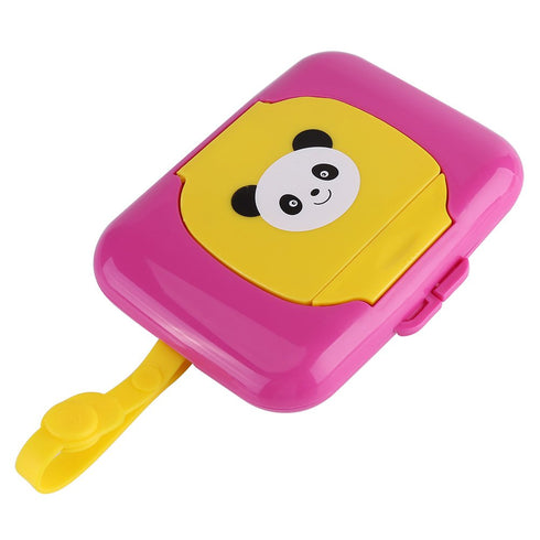 Wet Wipes Storage Box, Baby Portable Wipes Dispenser Travel Refillable Container Tissue Storage Box for Car Bathroom
