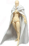 1:12 Scale Fabric Cape Cloak with Hat for 6-Inch Bandai SHF Figma Action Figure (White Cloak)