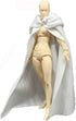 1:12 Scale Fabric Cape Cloak with Hat for 6-Inch Bandai SHF Figma Action Figure (White Cloak)