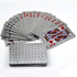 EAY Playing Cards Waterproof Plastic Poker Cards Luxury Sliver Foil Diamond Color Standard Size 52+2 Poker (Sliver)
