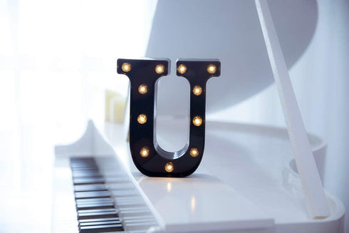 Foaky Black LED Marquee Number Lights Sign, Light Up Marquee for Night Light, Wedding, Birthday Party Decoration