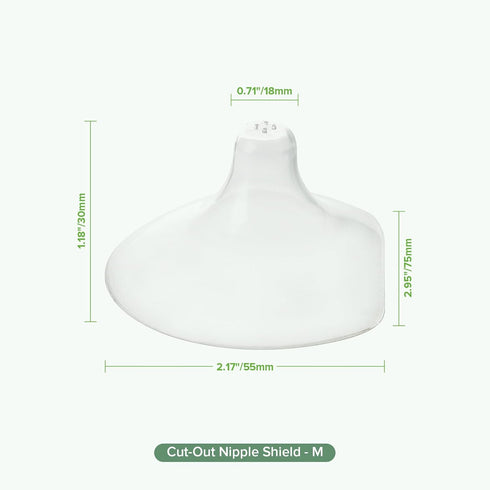 (18mm, 4pcs) haakaa Silicone Nipple Shields for Breastfeeding Newborns, Contact Nipple Shield for Latching