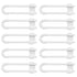 TERDEWE (10 pack 4 white) button Cabinet Locks, U-Shaped Proofing Drawers Safety Child Locks Adjustable