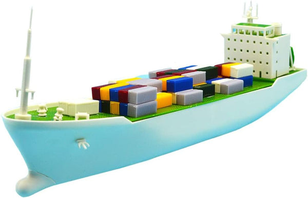 INQUWAN DIY Racing Boats Container Vessel Battery Powered Ship Model Educational Toys Children