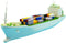 INQUWAN DIY Racing Boats Container Vessel Battery Powered Ship Model Educational Toys Children