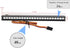 RC LED Light Bar Roof LED Lamp Kit, 20 Light Modes Control 155mm for 1/10 TRX-4 TRX-6 D90 HSP Redcat RC4WD Tamiya Axial
