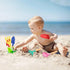 UMUACCAN 8'' Set,Spoon, Shovel6 Beach Toys for Kids,Beach Sand Toys, Metal Sandbox Toys with Sturdy Wooden Handle,Safe
