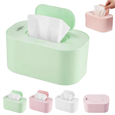 Generic Baby Wipe Warmer,New Portable Large Capacity Wipes Warmer Dispenser with LED Display,Adjustable