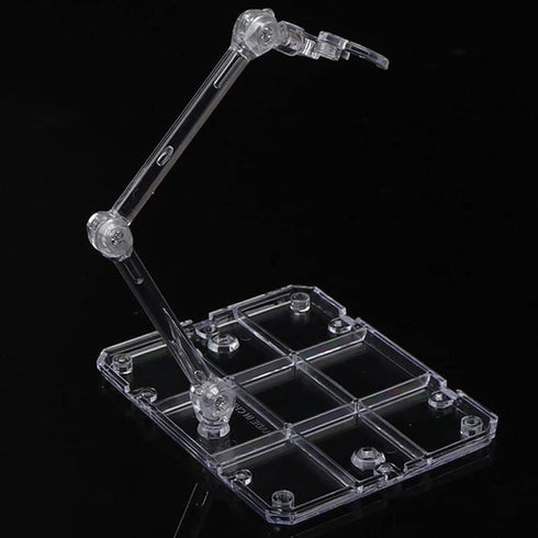 Transparent Action Figure Stand, Doll Model Display Holder Base, Compatible with HG RG SD SHF Gundam 1/144