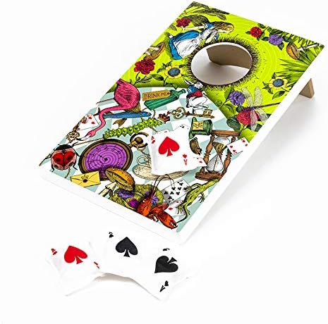 Professor PUZZLE Down The Rabbit Hole - Alice in Wonderland Themed Corn Hole Game/Bean Bag Toss Game by Professor PUZZLE