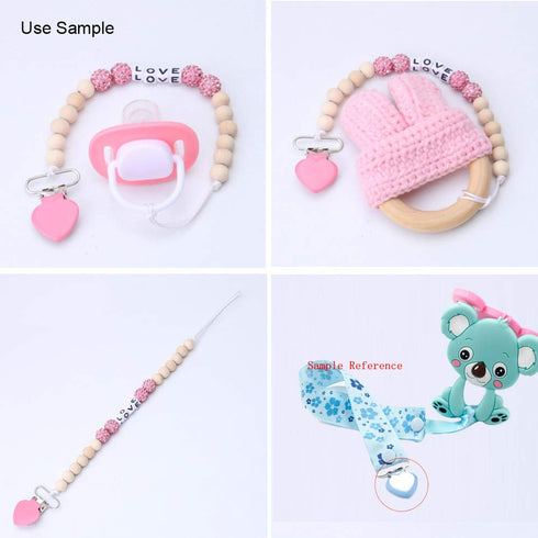 20Pcs 16 Enamel Suspender Clips Metal Heart Pacifier Clips for Pacifier Holder Clip Bed Sheet Garment Mitten Making DIY