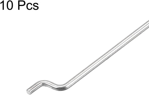 uxcell 1.2mm x 140mm Steel Z Pull/Push Rods Parts for RC Airplane Boat Replacement (Pack of 10)