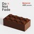 Classic Bulk Brick Block 2x4, 200 Piece Brown Building Brick, Compatible with Lego Parts 3001, Creative Play Set