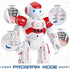 Programmable 3 4 5 6 7 8 KingsDragon RC Robot Toys for Kids, Gesture & Sensing Remote Control Smart Robot for Age Year