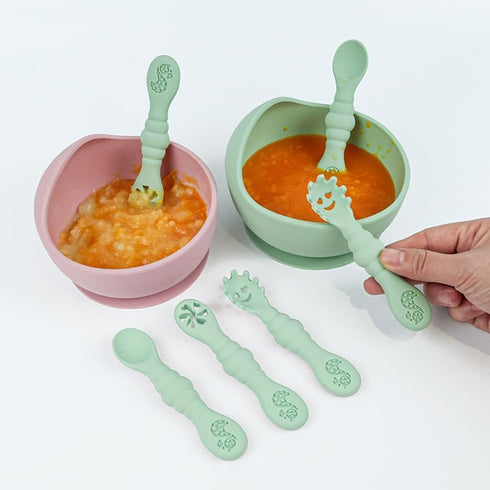 Generic Set, Premium Safe Silicone Baby Daily Care Early Education Sensory Toy with Waterproof Feeding Bib