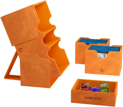 Gamegenic Stronghold 200+ XL Convertible Deck Box | Double-Sleeved Card Storage | Holds up to 200 Cards