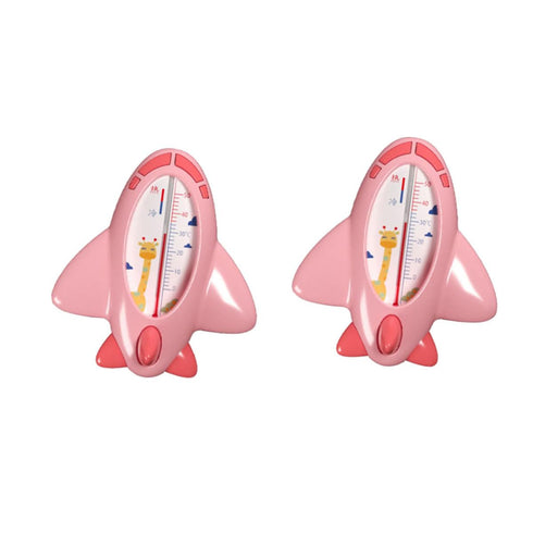 LRXIYODE 2pcs Bath Thermometer for Newborns, Accurate Waterproof Floating Water Temperature Sensor, Pink