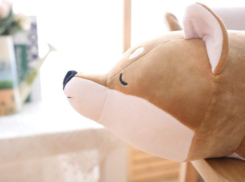 30'' Shiba Inu Plush Stuffed Animal, Giant Stuffed Animals for Anxiety, Big Shiba Inu Corgi Plush, Dog Plush Pillow