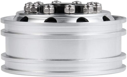 2pcs Metal Front Wheel Hubs Rims for 1/14 Tamiya Tractor Climbing Trailer RC Car Upgrade Parts
