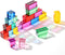 Meooeck 20 Pcs Acrylic Gem Cubes Blocks for Kids Translucent Rainbow Building