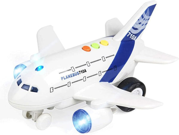 Airplane Toys for Toddlers,Friction Powered Toy Plane for Kids,1:200 Scale Aircraft with
