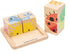 Tender Leaf Toys Baby Blocks - 5 Pieces My First Wooden Jigsaw Puzzle with Storage Tray for Toddlers 18M+