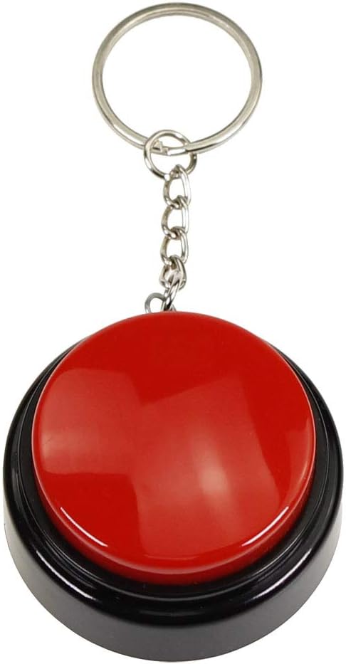 Recordable Talking Button with Keychain, 30s Voice Recording Time for Your Own Words