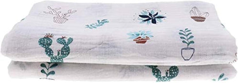 Taotenish Muslin Swaddle Blanket Newborn Receiving Blanket Cactus