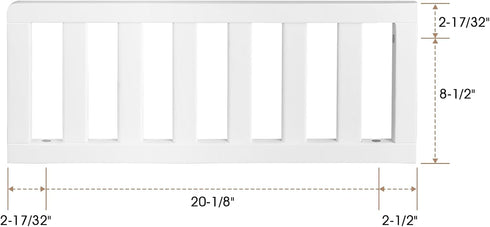 Salcod Toddler Safe Guardrail Compatible with Delta Children Convertible Crib, Crib Rail for Prevent Toddler from
